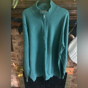 L.L. Bean Teal Zip-Up Sweater